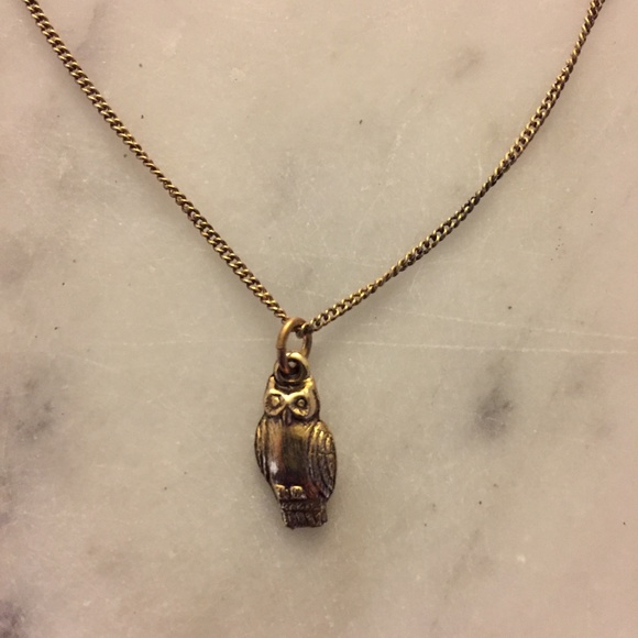 Owl Charm Necklace - Picture 1 of 3
